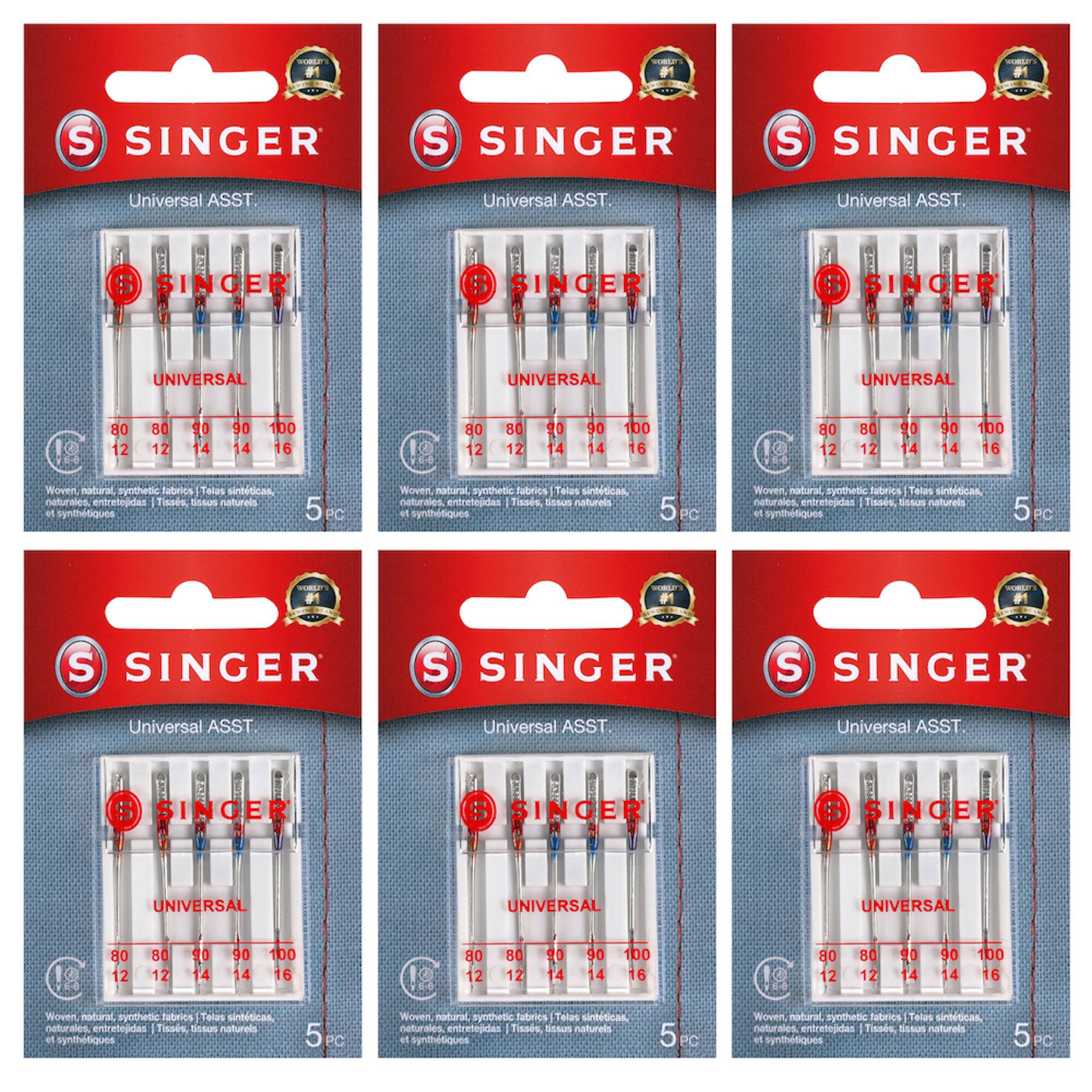 SINGER® Regular Point Sewing Machine Needles, 30ct.